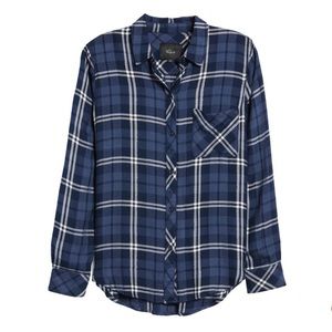 Rails Hunter Plaid Button Up Shirt, Size M